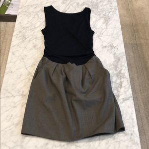 Theory Dress with Plaid Skirt